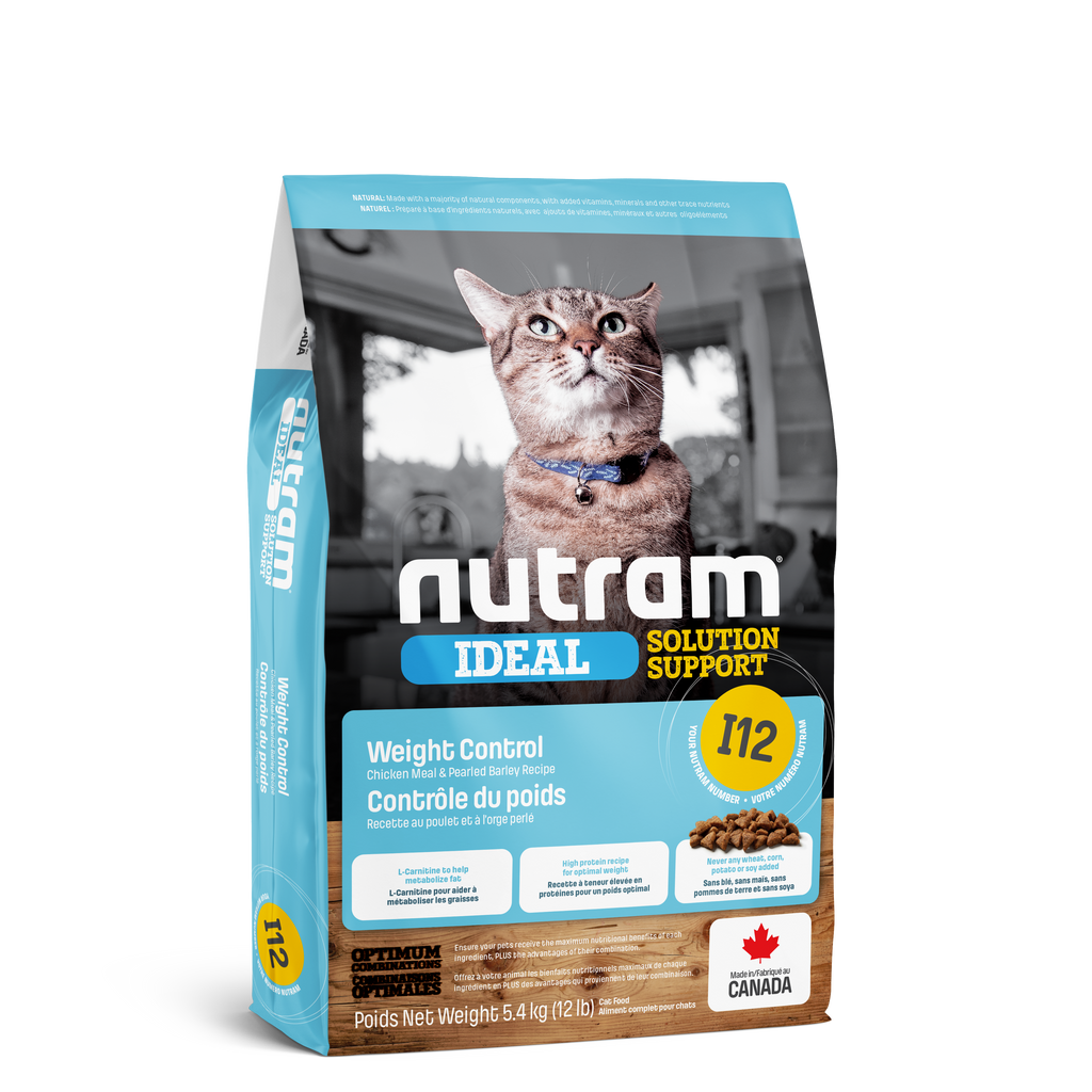 Nutram I12 - Contrôle du poids Recette au poulet frais et à l’orge perlé - 5KG400