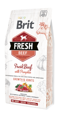 Brit Fresh - Bœuf et citrouille pour chiots de grandes races – Muscles et articulations- 12KG