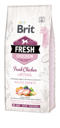 Brit Fresh - Poulet et pomme de terre – Croissance saine pour chiots - 12KG