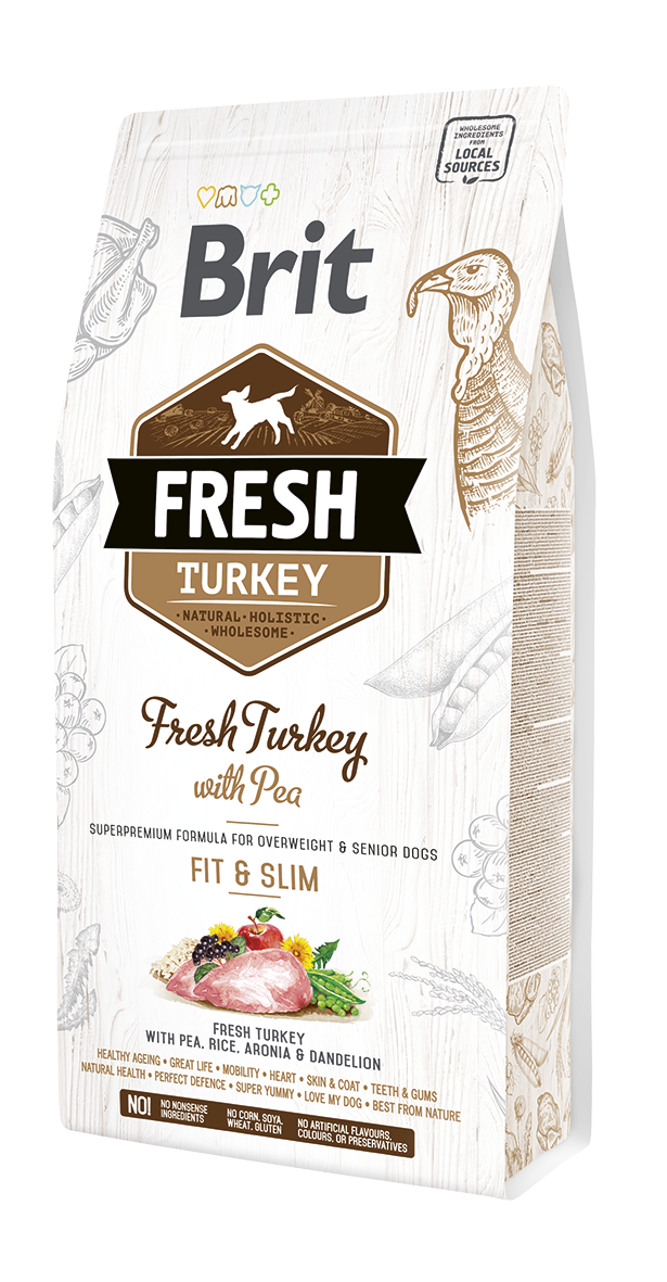 Brit Fresh - Dinde et pois – Adulte Fit & Slim - 2KG500