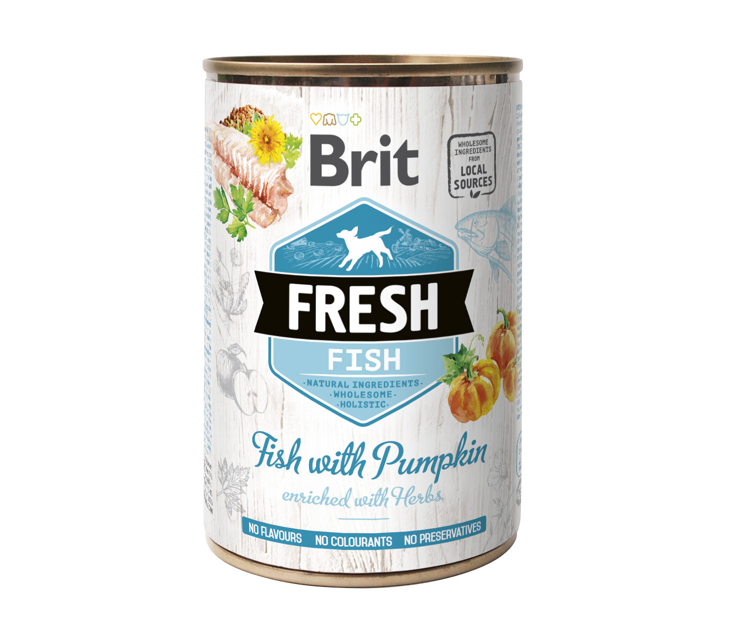 Brit Fresh - Poisson et citrouille- 400G